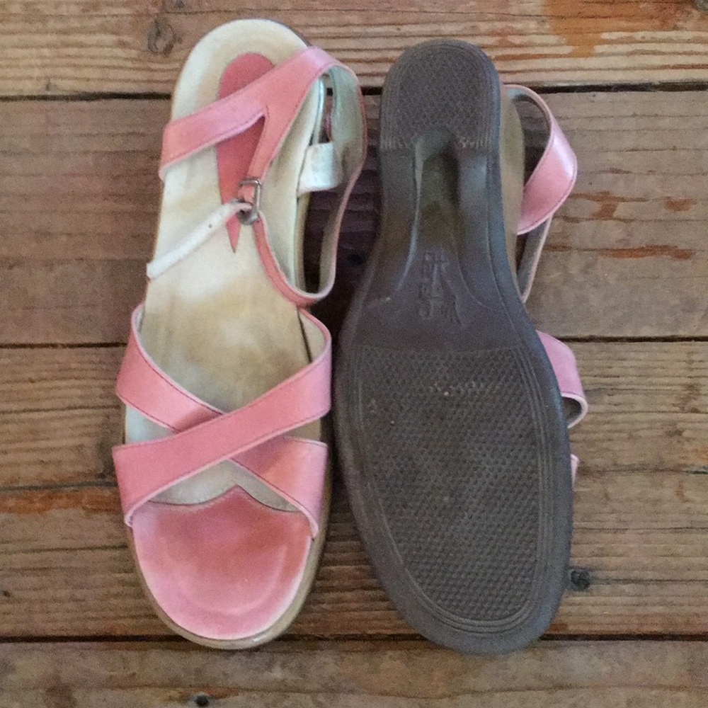 Dansko Pink Patent Sandal EU43/US11/11"/27cm GUC